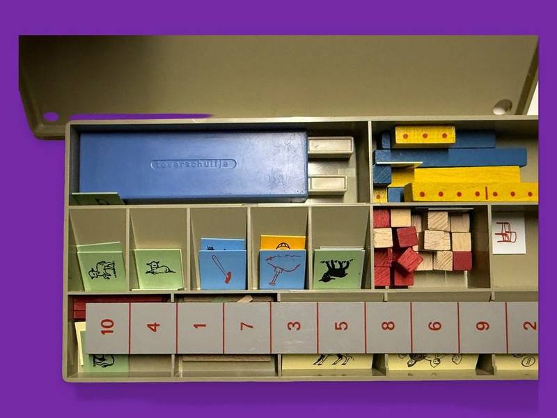 DU Arithmetic Learning Set photographed on Bruno's purple Applied Games background