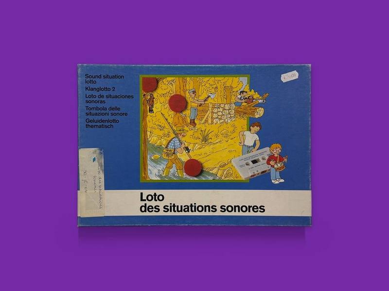 Sound Situation / Klanglotto 2 photographed on Bruno's purple Applied Games background