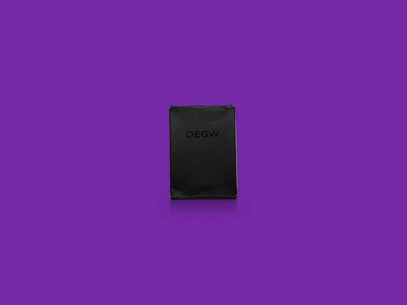 Unidentified DEGW corporate toolkit (BGG3-068) photographed on Bruno's purple Applied Games background