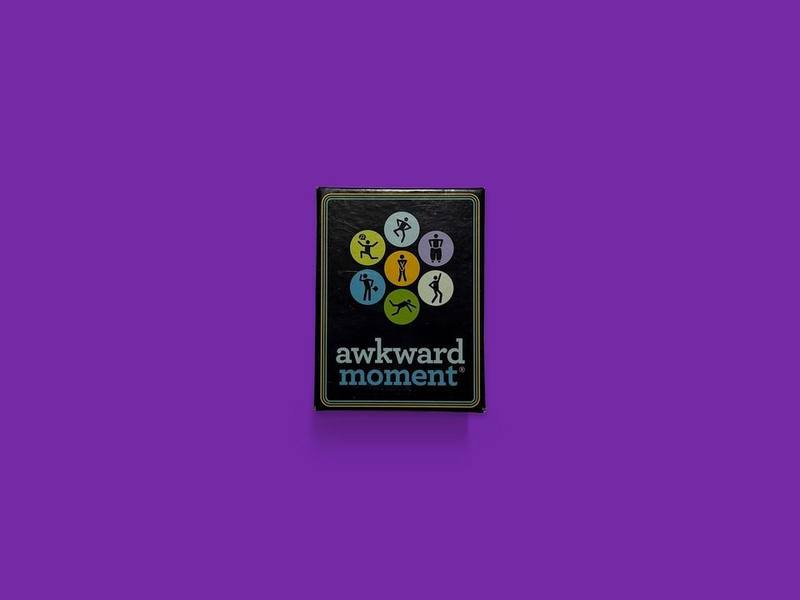 Awkward Moment at Work photographed on Bruno's purple Applied Games background