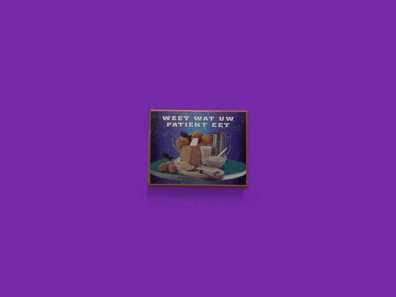 Weet wat uw patiënt eet photographed on Bruno's purple Applied Games background