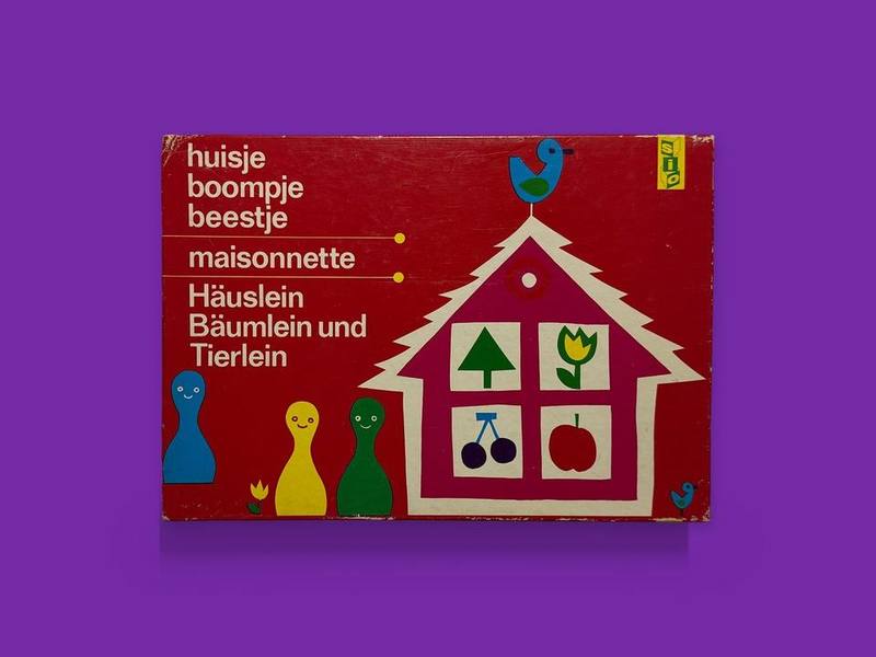Huisje boompje beestje photographed on Bruno's purple Applied Games background