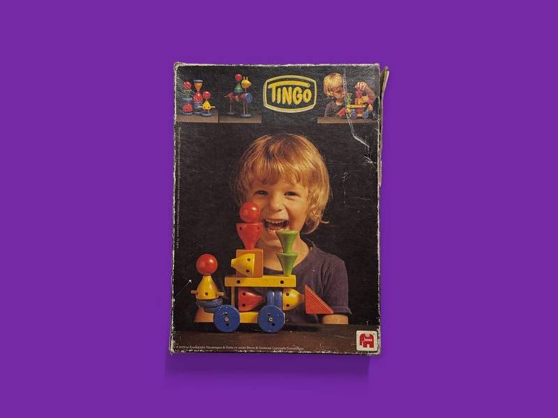 Tingo photographed on Bruno's purple Applied Games background