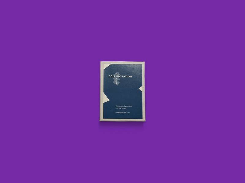 Collaboration Cards photographed on Bruno's purple Applied Games background