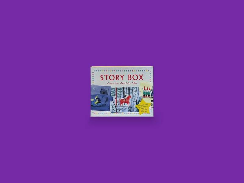 Story Box photographed on Bruno's purple Applied Games background