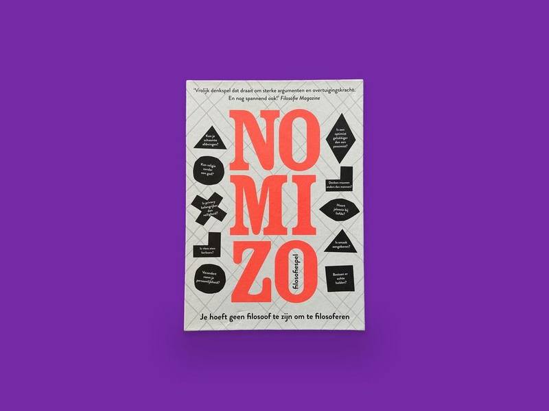 NOMIZO photographed on Bruno's purple Applied Games background