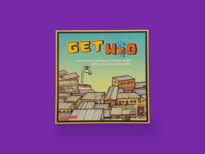 GET H2O photographed on Bruno's purple Applied Games background