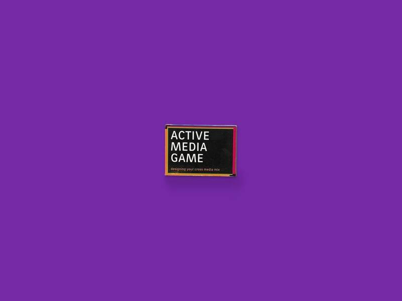 Active Media Game photographed on Bruno's purple Applied Games background