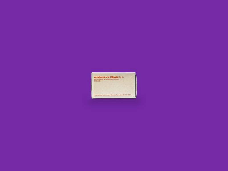 Architects Climate Cards photographed on Bruno's purple Applied Games background
