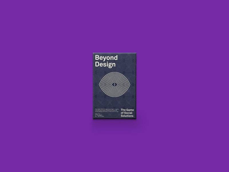 Beyond Design: The Game of Social Solutions photographed on Bruno's purple Applied Games background