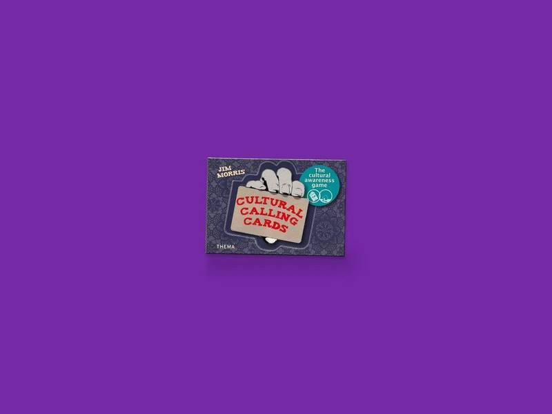 Cultural Calling Cards photographed on Bruno's purple Applied Games background