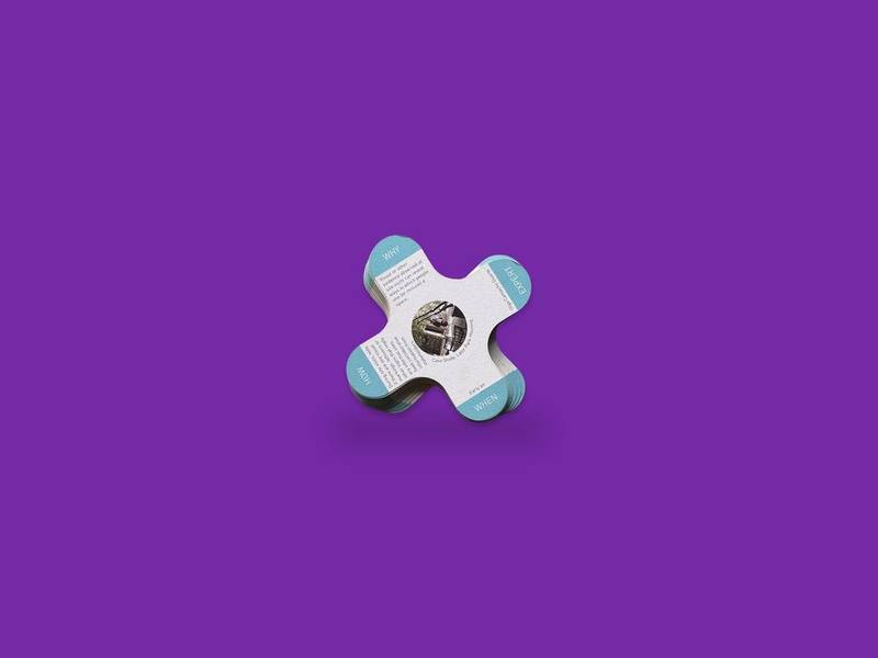 Reframe Innovation Kit photographed on Bruno's purple Applied Games background