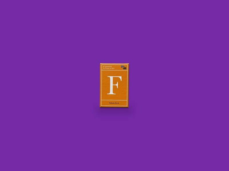 Fabula Deck photographed on Bruno's purple Applied Games background