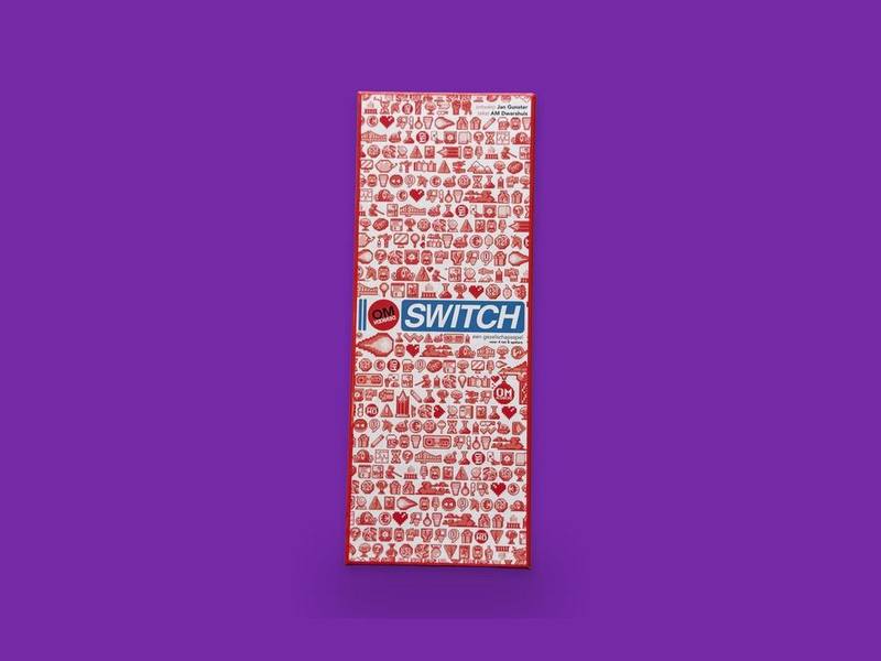 Switch photographed on Bruno's purple Applied Games background