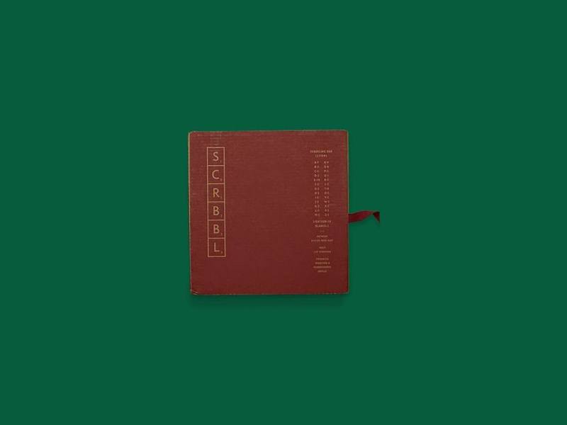 Scrabble, Special Scrabble edition designed by René Knip, photographed in Bruno’s attic collection.