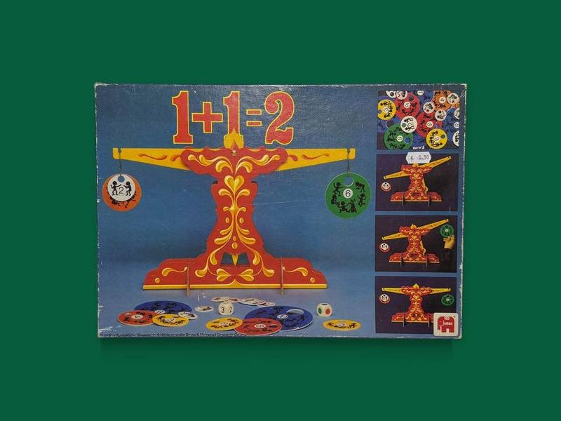1+1=2 photographed on Bruno's green Board Games background before its Applied Games reclassification