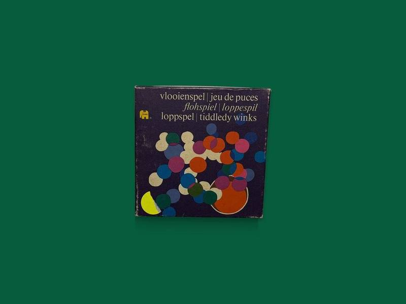 Vlooienspel / Jeu de puces / Tiddlywinks / Flohspiel, Standard version · Red multilingual edition · BGG2-146