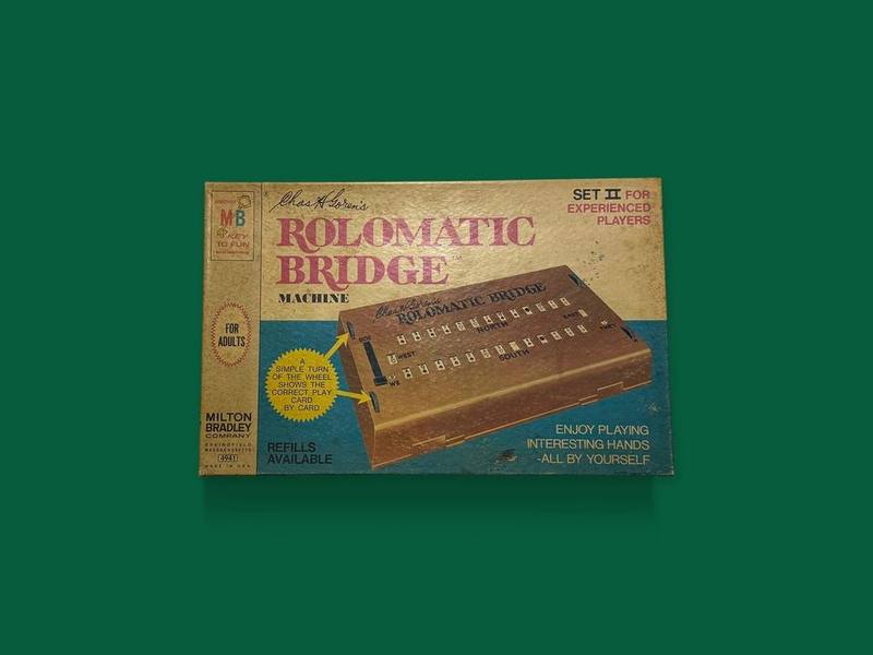 Chas. H. Goren's Rolomatic Bridge Machine, Set II in Bruno’s collection